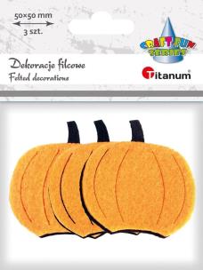 Opakowanie Dekoracje filcowe dynie 3D 50x50mm 8szt