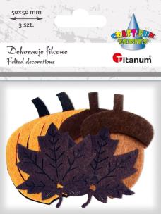 Opakowanie Dekoracje filcowe dynie 3D 50x51mm 6szt
