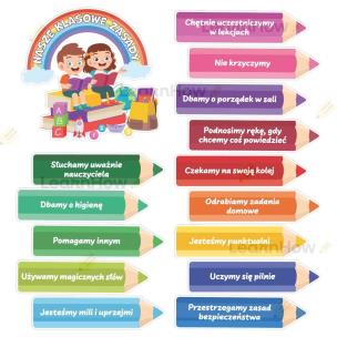 Opakowanie Dekoracje klasowe - Nasze klasowe zasady 15szt