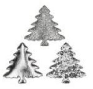 Opakowanie Dekoracje materiałowe choinki 32x32mm