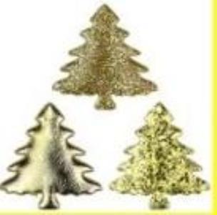 Opakowanie Dekoracje materiałowe choinki 32x32mm