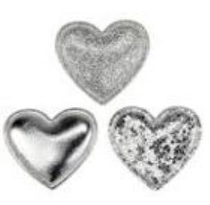 Opakowanie Dekoracje materiałowe serca 32x30mm