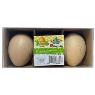 Opakowanie Dekoracje plastikowe zawieszki jajka 3szt