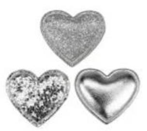 Opakowanie Dekoracje samoprzylepne serca 12szt