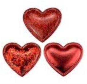 Opakowanie Dekoracje samoprzylepne serca 12szt