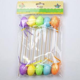 Opakowanie Dekoracje styropianowe jajka na piku 10szt