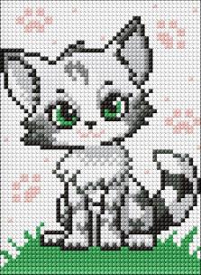 Opakowanie Diamentowa mozaika bez ramy - Pukhnaste cudo Kids