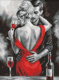 Opakowanie Diamentowa mozaika - Czerwona miłość 30x40cm