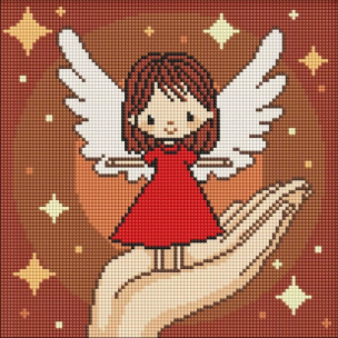 Opakowanie Diamentowa mozaika Kids - Dłoń Dziewicy 30x30cm