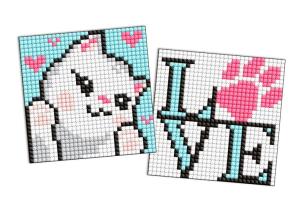 Opakowanie Diamentowa mozaika Kids magnes - Uroczy kotek