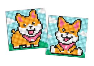 Opakowanie Diamentowa mozaika Kids magnes - Zabawne psy 9x9cm