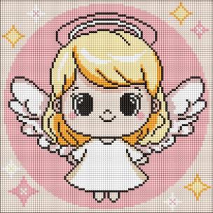 Opakowanie Diamentowa mozaika Kids - Święty Aniołek 30x30cm