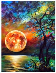 Opakowanie Diamentowa Mozaika Księżyc nad jeziorem NO-1007410
