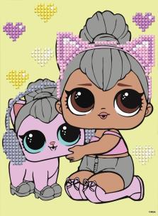 Opakowanie Diamentowa mozaika - LOL Kitty Queen 15x20cm