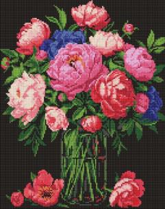 Opakowanie Diamentowa mozaika - Luksus piwonii 40x50cm