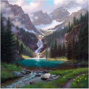 Opakowanie Diamentowa Mozaika Potok w górach NO-1009193