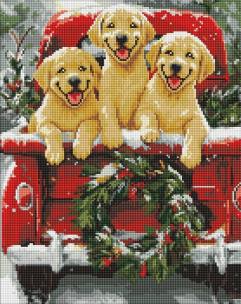 Opakowanie Diamentowa mozaika - Psia przejażdżka 40x50cm