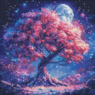 Opakowanie Diamentowa mozaika - Sylwetka drzewa 40x40cm