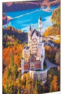 Diamentowa Mozaika Zamek w Alpach jesienią NO-1006424. Wydawca: Norimpex. Multiszop.pl Opakowanie Diamentowa Mozaika Zamek w Alpach jesienią NO-1006424