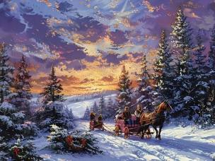 Diamentowa Mozaika Zima kulig NO-2002229. Wydawca: Norimpex. Multiszop.pl Opakowanie Diamentowa Mozaika Zima kulig NO-2002229