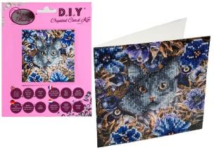 Opakowanie Diamentowa mozika Koty i kwiaty 18x18cm