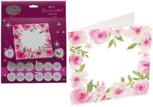 Opakowanie Diamentowa mozika Ramka kwiatowa 18x18cm