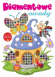 Diamentowe owady. Autor: Matusiak Monika. Multiszop.pl Okładka książki Diamentowe owady