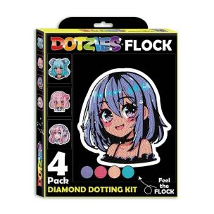 Opakowanie Diamond Dotz - Adults Flocked Neon Anime Girls