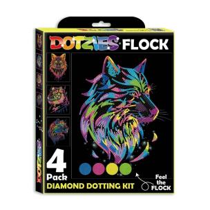 Opakowanie Diamond Dotz - Adults Flocked Wild Neon