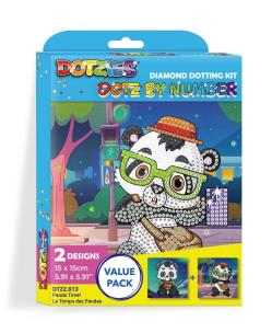 Opakowanie Diamond Dotz - Dotz By Number Panda Time