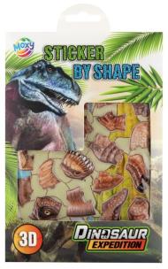 Dino Naklejki po kształtach, Naklejki 3D T.Rex. Wydawca: ANTELLA. Multiszop.pl Opakowanie Dino Naklejki po kształtach, Naklejki 3D T.Rex