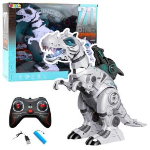 Dinozaur robot R/C dym, światło i dźwięk. Wydawca: Leantoys. Multiszop.pl Opakowanie Dinozaur robot R/C dym, światło i dźwięk