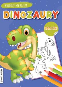 Okładka książki Dinozaury. Kolorujemy razem