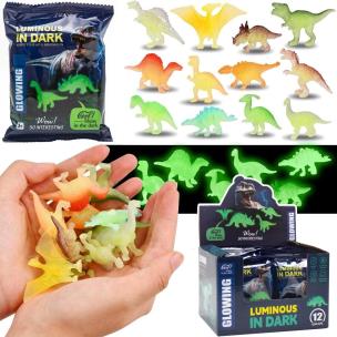 Opakowanie Dinozaury świecące w ciemnościach 6szt