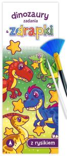 Okładka książki Dinozaury. Zadania & zdrapki