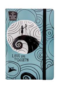 Opakowanie DISNEY BURTON'S - NOTES A5 / 80 K. LINIA Z GUMKĄ - WZÓR 3 - NIGHTMARE