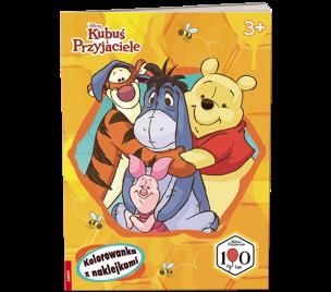 Okładka książki Disney Kubuś i przyjaciele Kolorowanka z naklejkami NA-9147