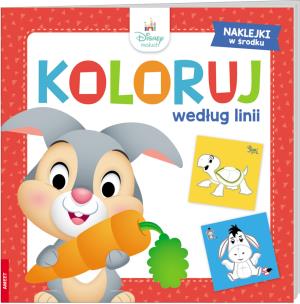 Okładka książki Disney Maluch Koloruj Według Linii