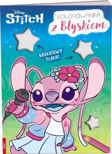 Okładka książki Disney Stitch. Kolorowanka z błyskiem
