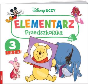 Okładka książki Disney Uczy Elementarz przedszkolaka 3 lata!