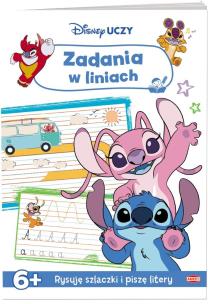Okładka książki Disney uczy. Stitch. Zadania w liniach