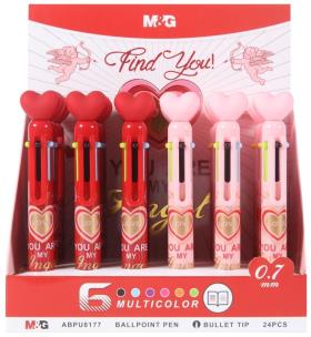 Opakowanie Długopis automatyczny Love 6 kolorów (24szt)