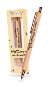 Długopis automatyczny Tańcz jakby,nikt nie patrzył. Wydawca: CRESCO. Multiszop.pl Opakowanie Długopis automatyczny Tańcz jakby,nikt nie patrzył