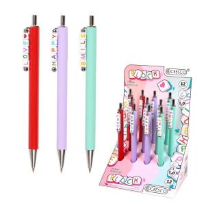 Długopis Block z koralikami (12szt). Wydawca: CRESCO. Multiszop.pl Opakowanie Długopis Block z koralikami (12szt)