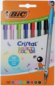Opakowanie Długopis Cristal 1mm mix kolorów 8szt BIC