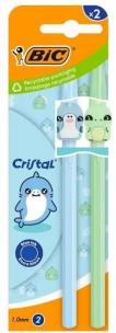 Opakowanie Długopis Cristal Figurine 1mm niebieski 2szt BIC