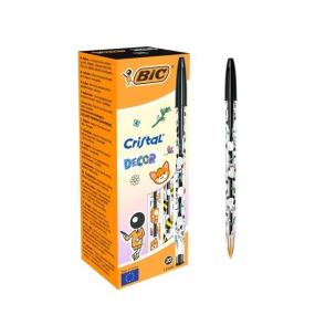 Opakowanie Długopis Cristal Kawaii 1mm czarny (20szt) BIC