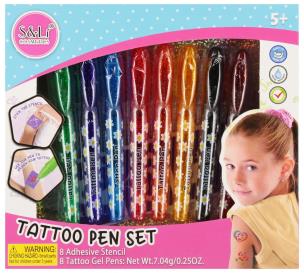 Opakowanie Długopis do tatuażu 8 kolorów