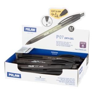 Opakowanie Długopis Dry Gel czarny (25szt) MILAN