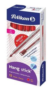 Opakowanie Długopis Hang Stick 1mm czerwony (12szt) PELIKAN